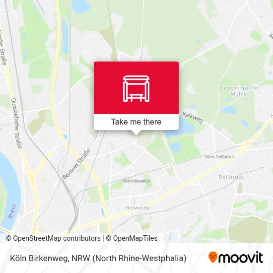 Köln Birkenweg map