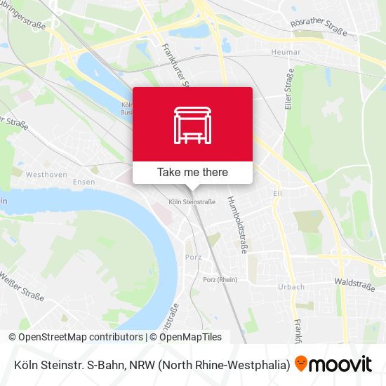 Köln Steinstr. S-Bahn map