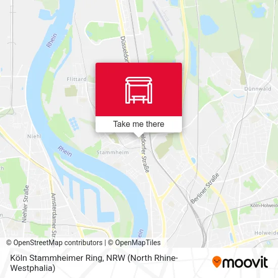 Карта Köln Stammheimer Ring