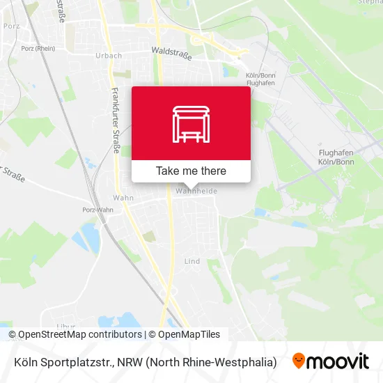 Карта Köln Sportplatzstr.