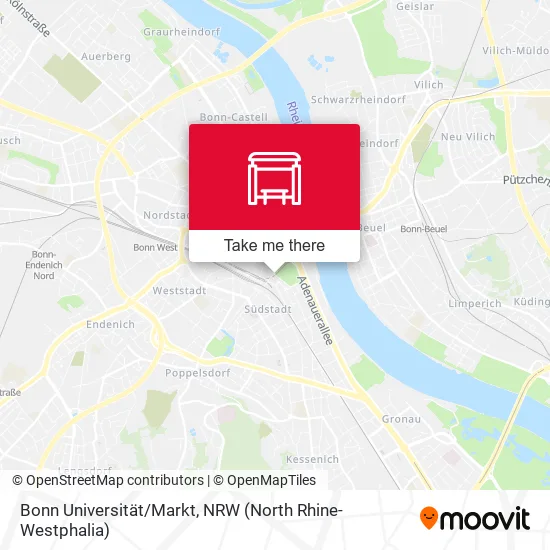 Карта Bonn Universität/Markt