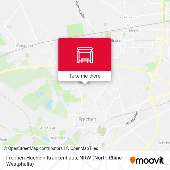 Frechen Hücheln Krankenhaus map