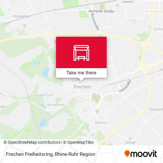 Frechen Freiheitsring map
