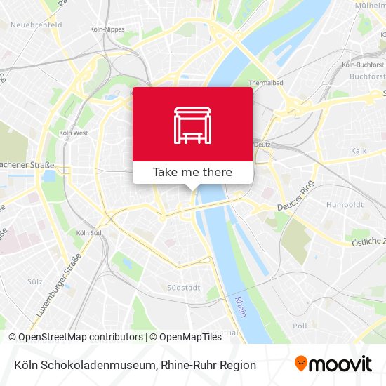 Köln Schokoladenmuseum map