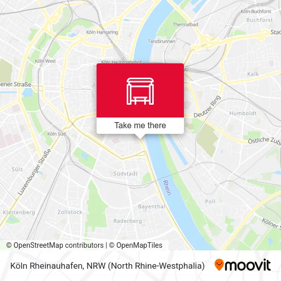 Карта Köln Rheinauhafen