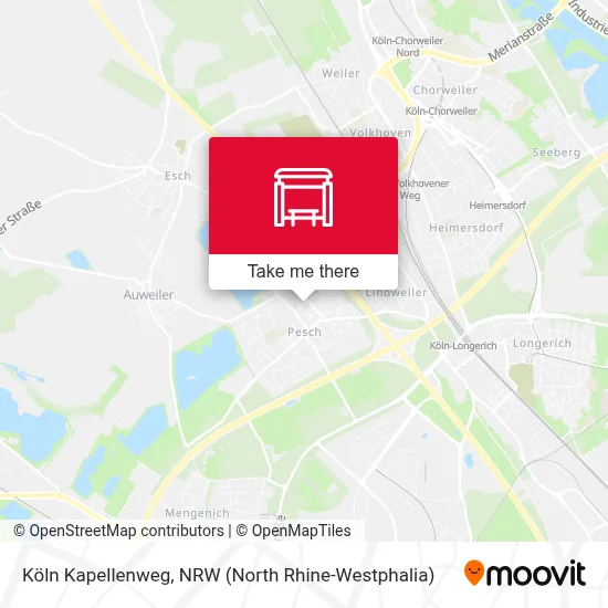 Köln Kapellenweg map