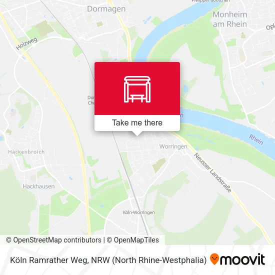 Карта Köln Ramrather Weg