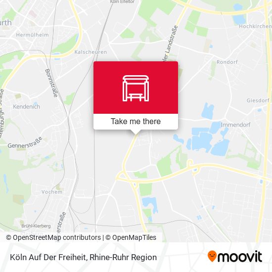Köln Auf Der Freiheit map