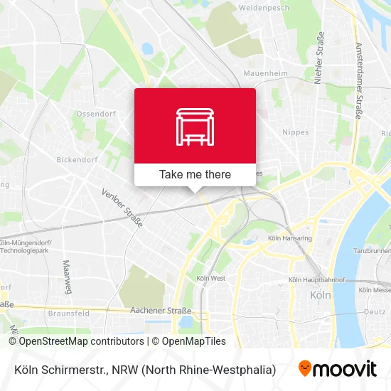 Карта Köln Schirmerstr.