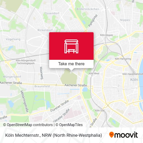 Карта Köln Mechternstr.