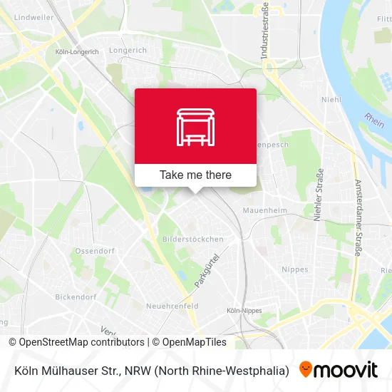 Карта Köln Mülhauser Str.