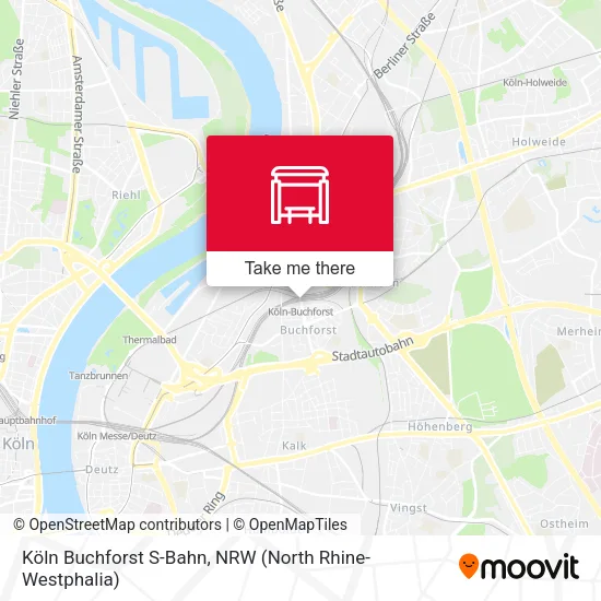 Карта Köln Buchforst S-Bahn
