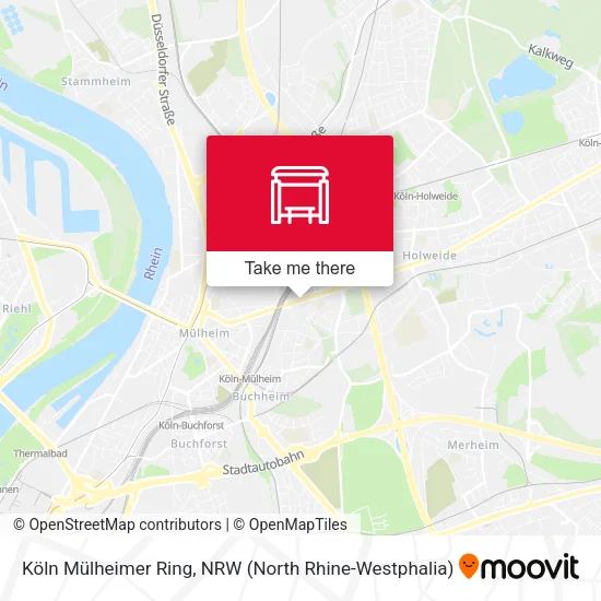 Карта Köln Mülheimer Ring