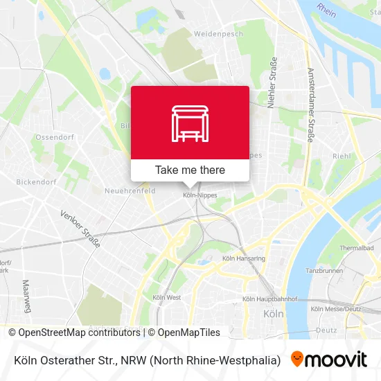 Карта Köln Osterather Str.