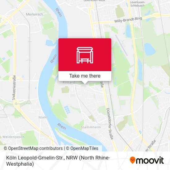 Карта Köln Leopold-Gmelin-Str.