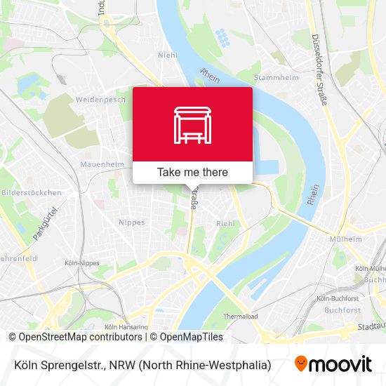 Карта Köln Sprengelstr.