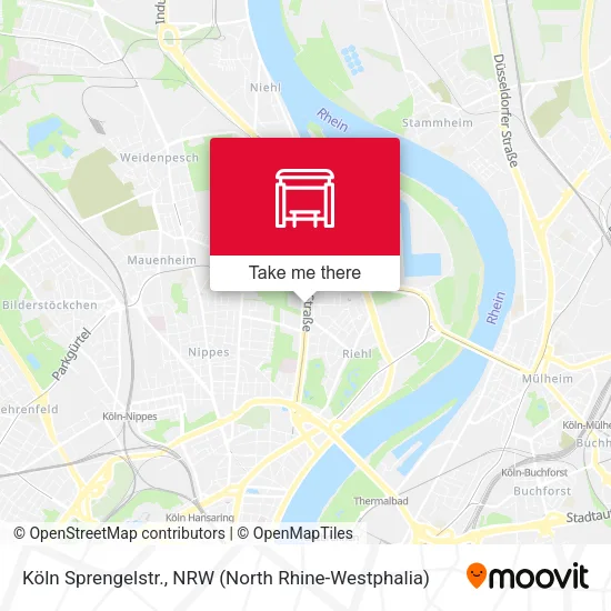 Карта Köln Sprengelstr.