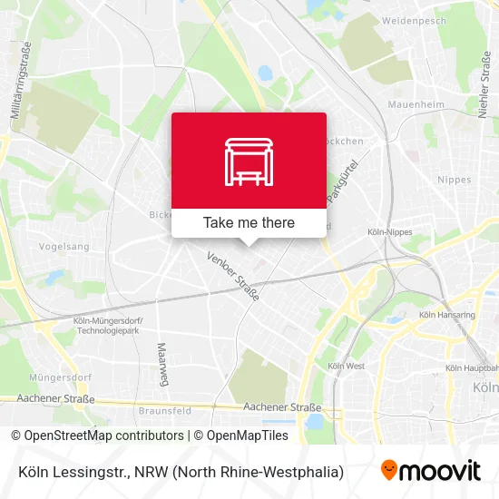 Карта Köln Lessingstr.