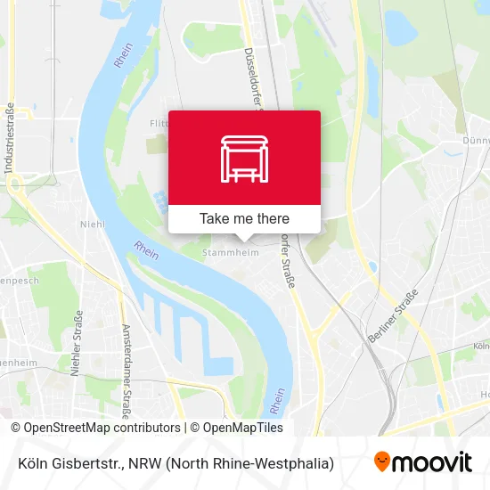 Карта Köln Gisbertstr.