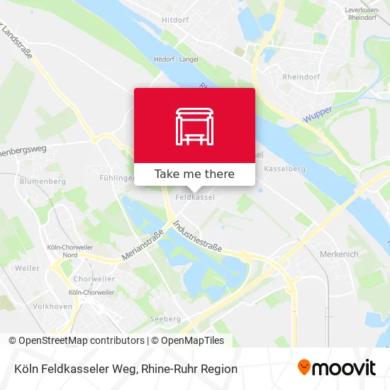 Карта Köln Feldkasseler Weg