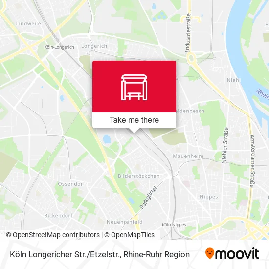 Карта Köln Longericher Str. / Etzelstr.