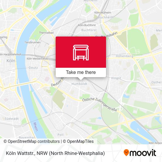Карта Köln Wattstr.