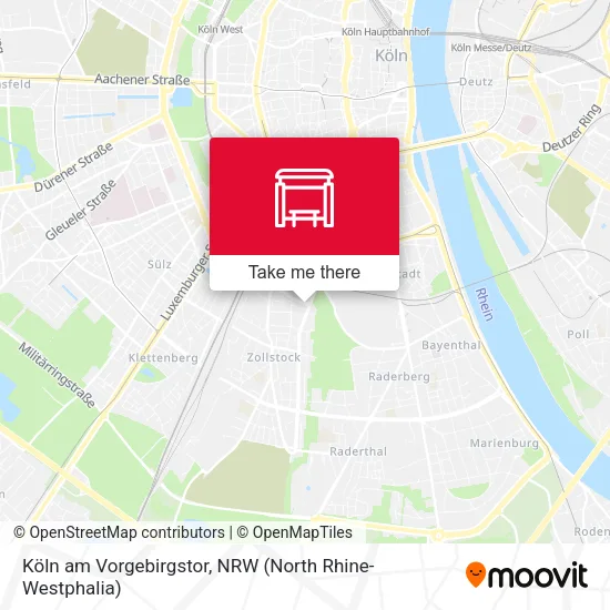 Карта Köln am Vorgebirgstor