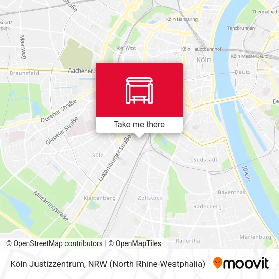 Карта Köln Justizzentrum