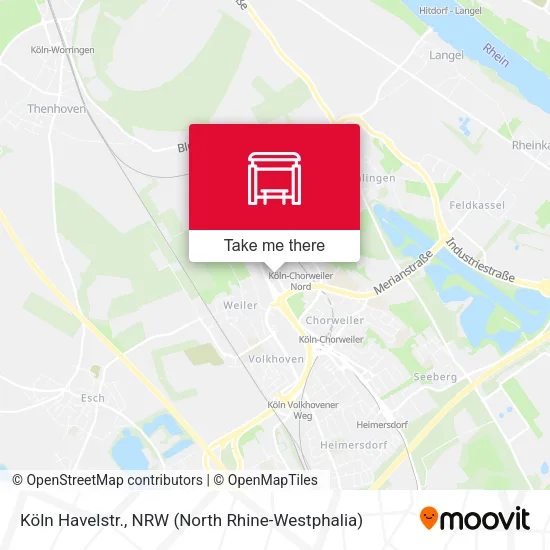 Карта Köln Havelstr.