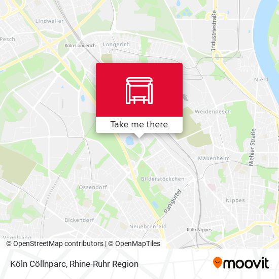 Köln Cöllnparc map