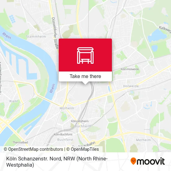 Карта Köln Schanzenstr. Nord