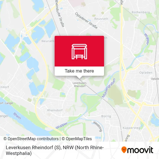 Leverkusen Rheindorf (S) map