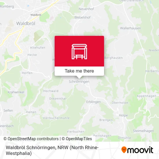 Карта Waldbröl Schnörringen