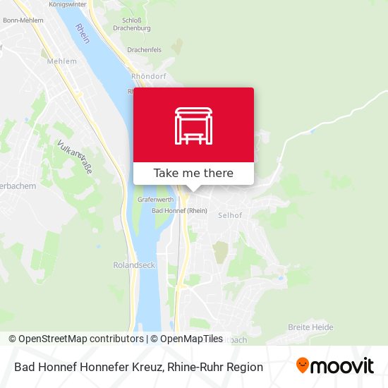Bad Honnef Honnefer Kreuz map