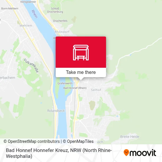 Bad Honnef Honnefer Kreuz map