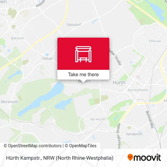 Hürth Kampstr. map