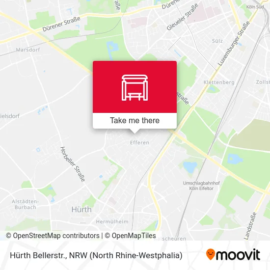 Hürth Bellerstr. map