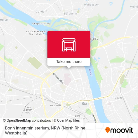 Bonn Innenministerium map