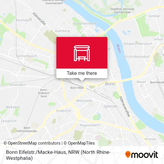 Карта Bonn Eifelstr./Macke-Haus