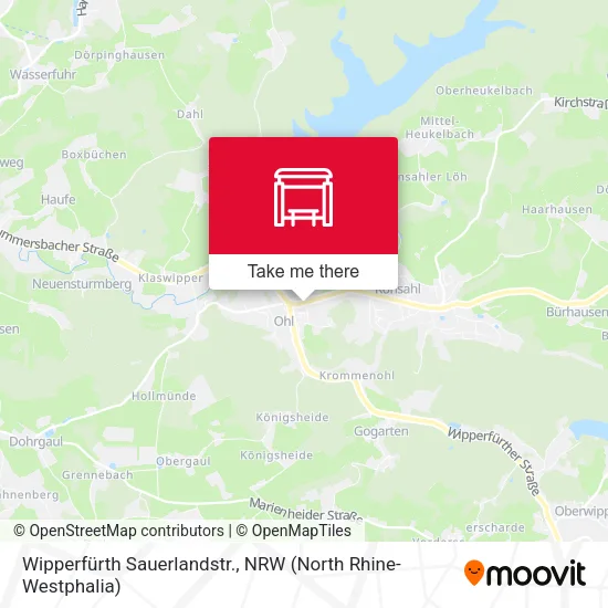 Карта Wipperfürth Sauerlandstr.