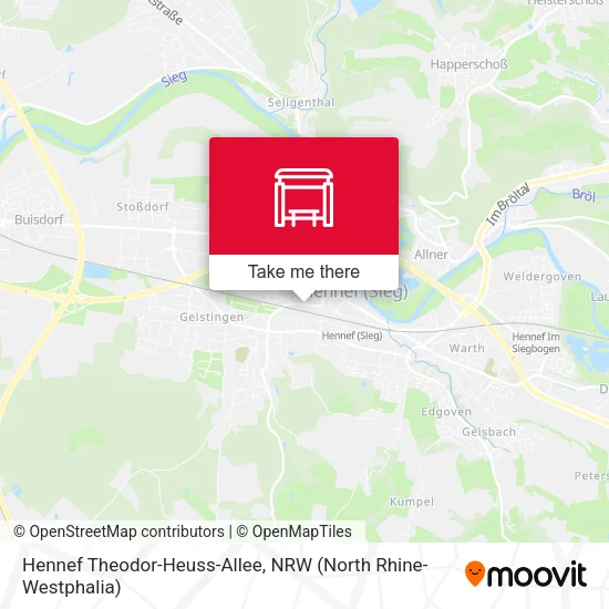 Карта Hennef Theodor-Heuss-Allee