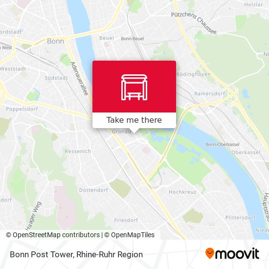 Bonn Post Tower map