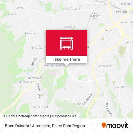 Bonn Duisdorf Altenheim map