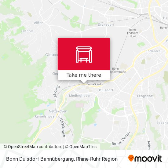 Bonn Duisdorf Bahnübergang map