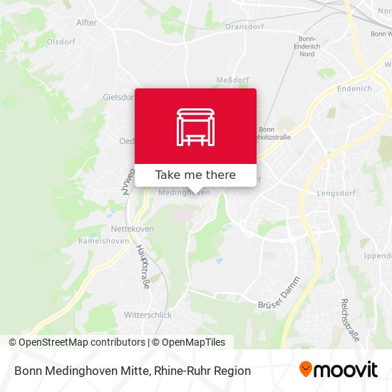 Bonn Medinghoven Mitte map