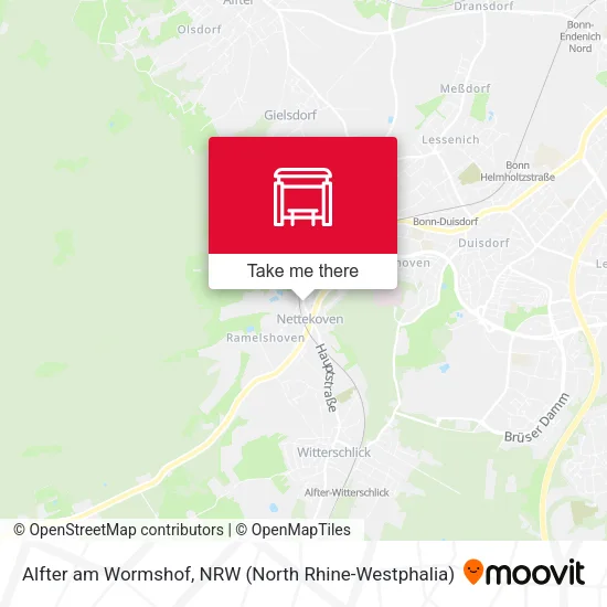Карта Alfter am Wormshof