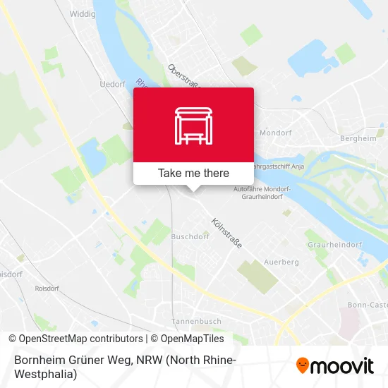 Bornheim Grüner Weg map