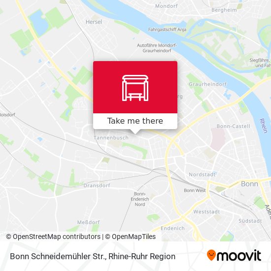 Bonn Schneidemühler Str. map