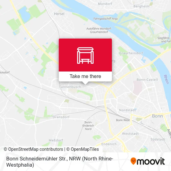 Карта Bonn Schneidemühler Str.
