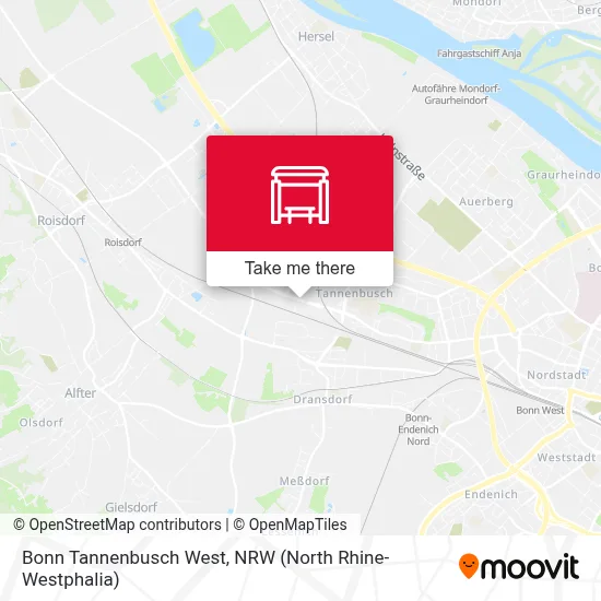Bonn Tannenbusch West map